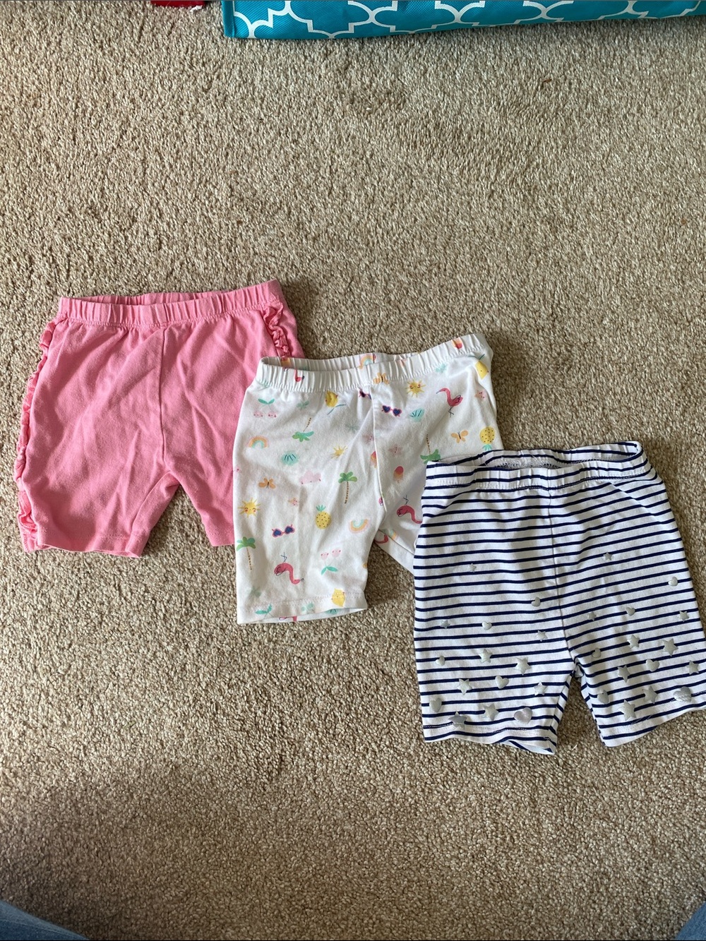 Lot of three baby / toddler bike shorts